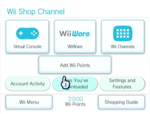 Wii Shop Channel